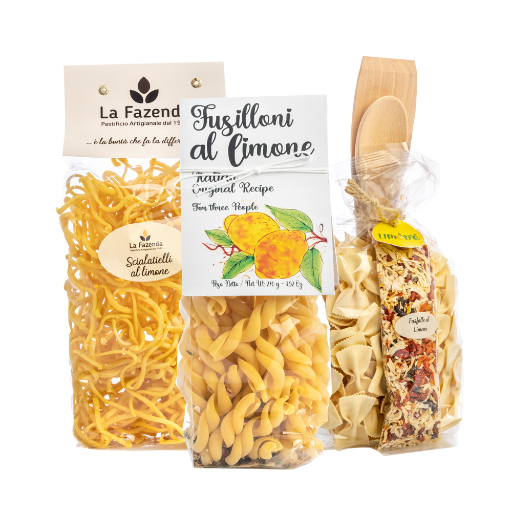 Pasta and condiments